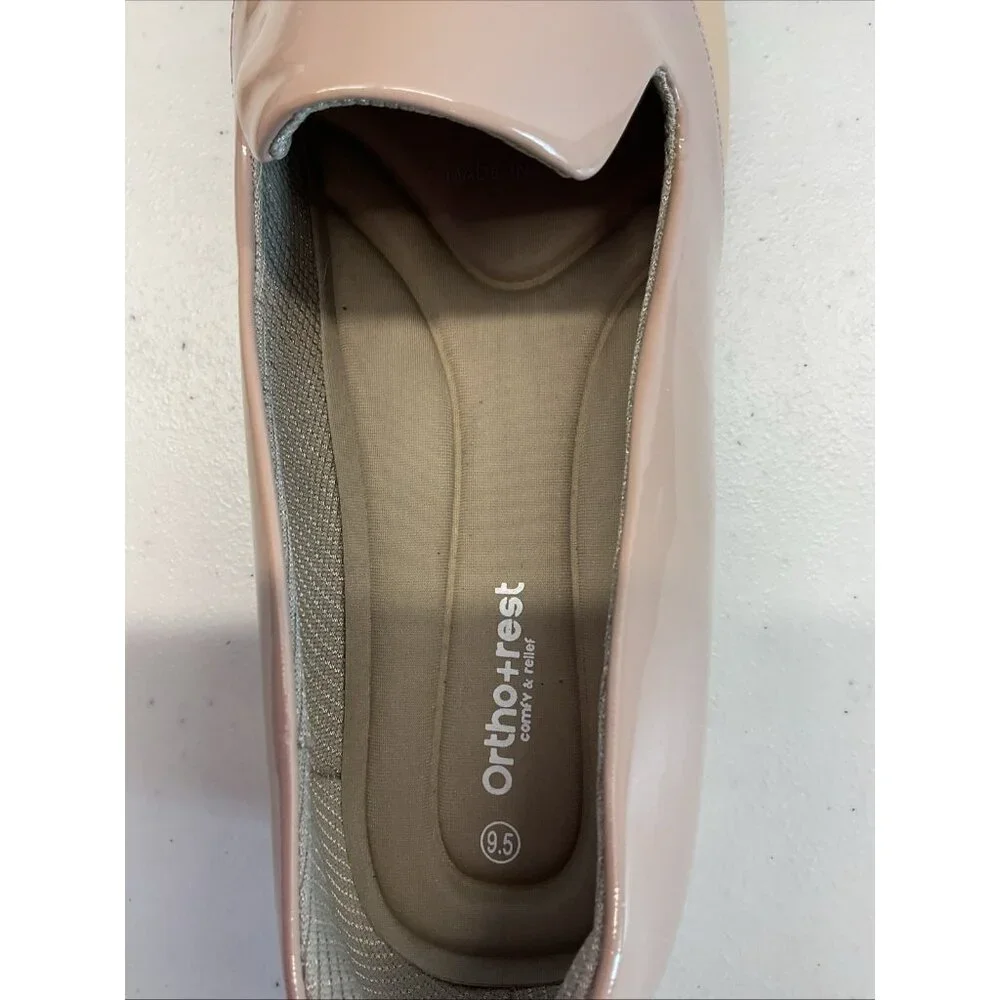 NWOB Ortho+rest Women 9.5 Orthopedic Slip On Loafers‎ 2 tone beige comfy relief